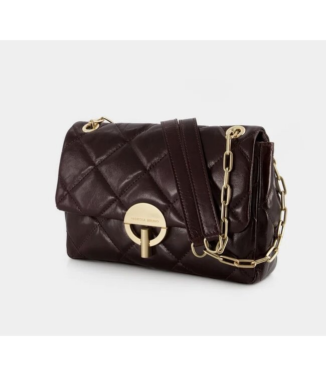 Vanessa Bruno Moon BAG cuir chocolate