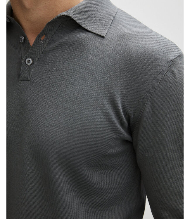 The GoodPeople Kai polo antracite