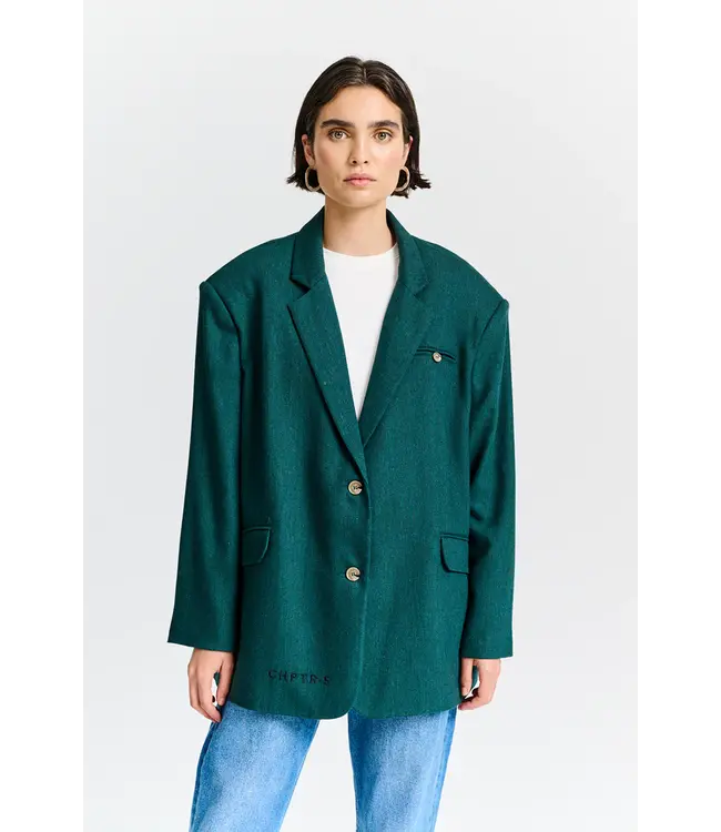 CHPTR-S stand out blazer dark sea green