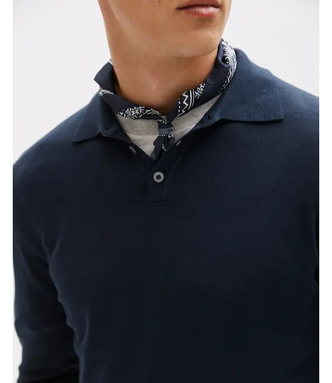 The GoodPeople Kai polo navy