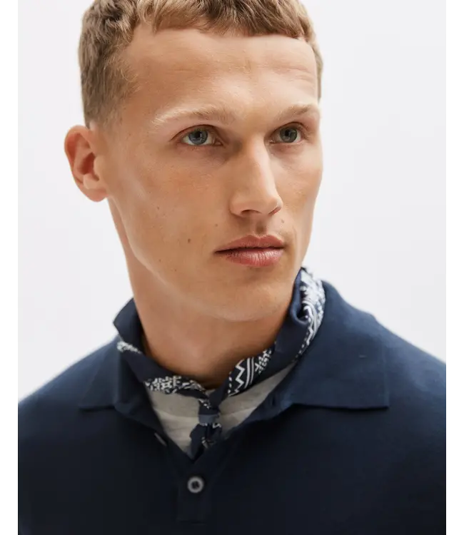 The GoodPeople Kai polo navy