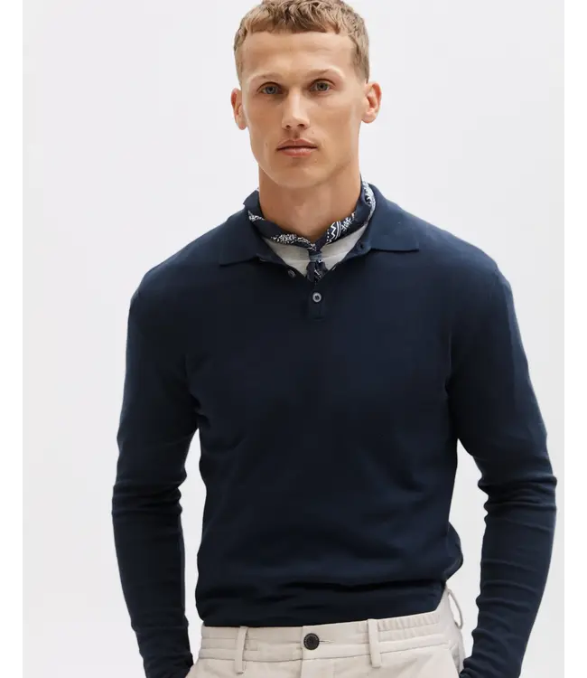 The GoodPeople Kai polo navy