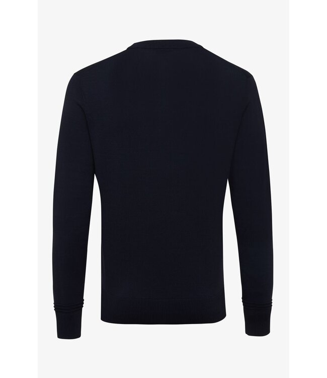 Genti Cool dry round knit longsleeve 010 navy