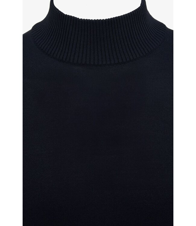 Genti turtle knit 010 navy K8098
