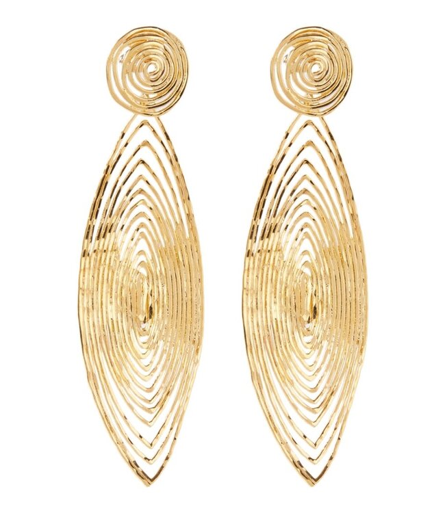 Gas Bijoux long wave earrings