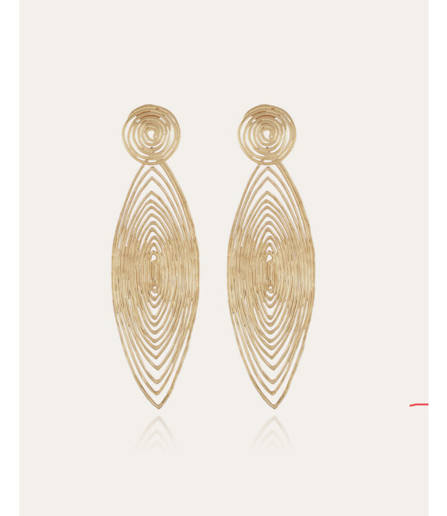 Gas Bijoux long wave earrings