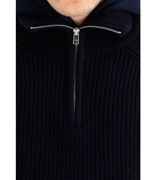 Butcher of Blue Overland half zip alaska blue