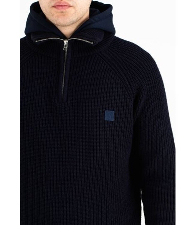 Butcher of Blue Overland half zip alaska blue