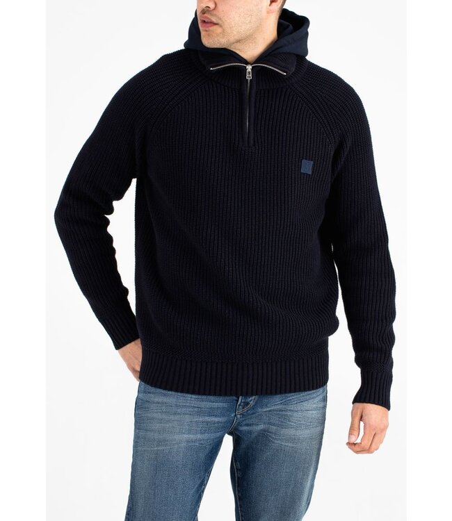 Butcher of Blue Overland half zip alaska blue