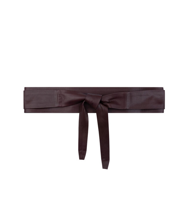 Dante 6 D6 Allegra wrap leather belt red marlot