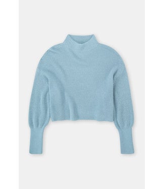 Closed Funnel neck blue water