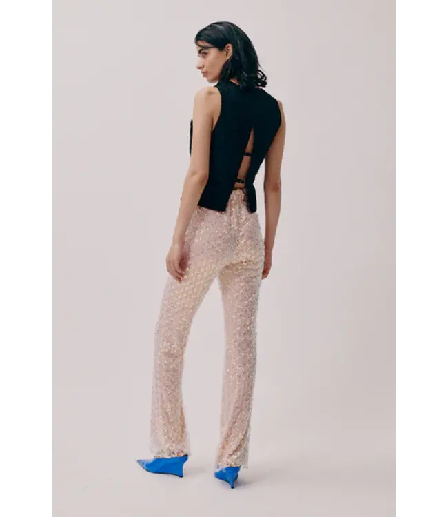 Solange peach glitter