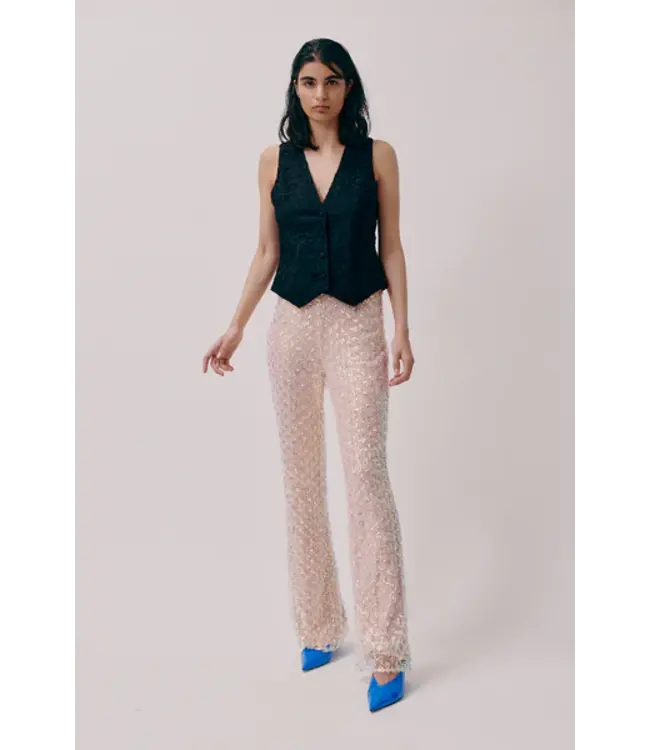 Solange peach glitter