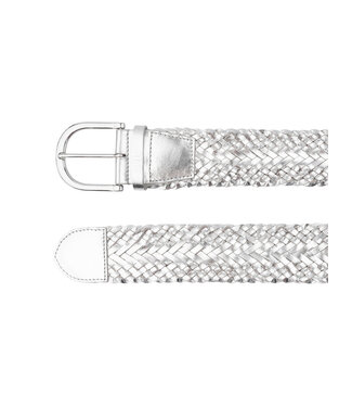 Dante 6 D6 boyles braided belt silver