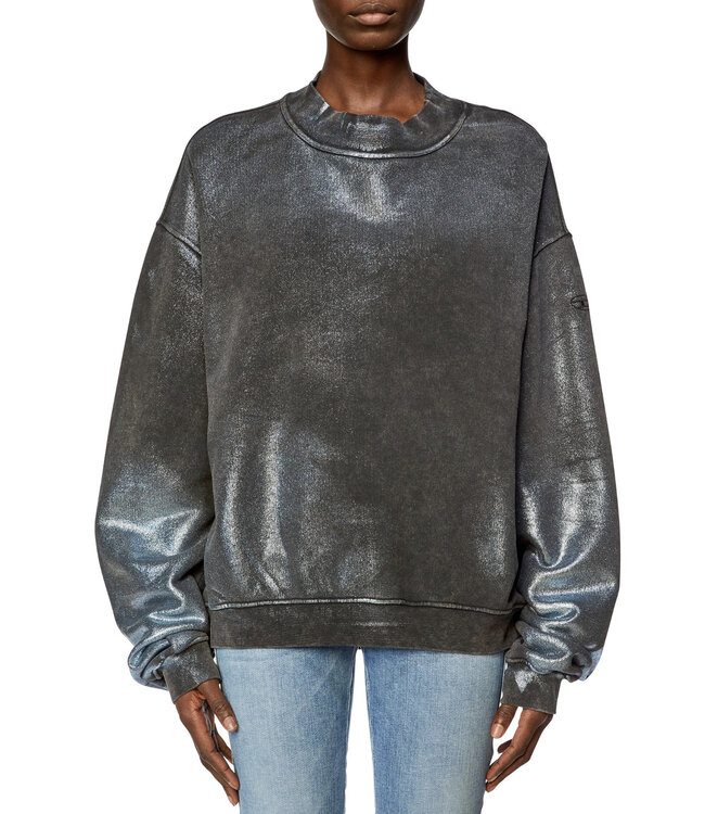 Diesel F-alexan sweater grey blue metallic