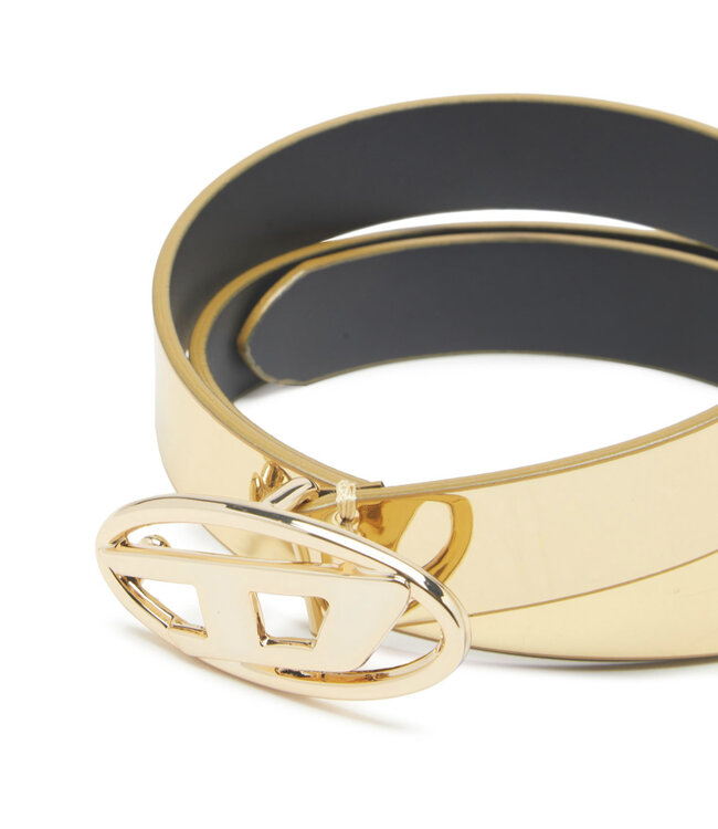 Diesel Oval D logo B-1 DR belt gold 20
