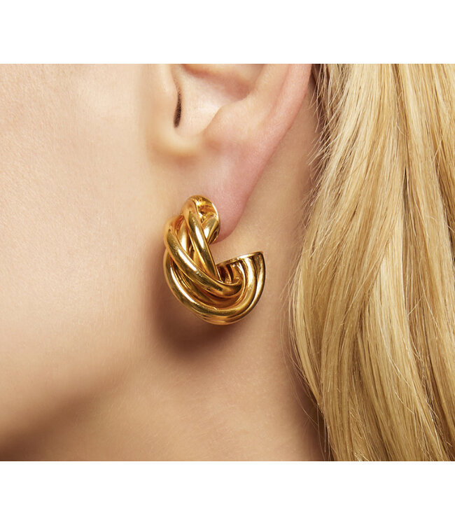 Gas Bijoux Atik mini hoop earrings gold