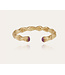 Gas Bijoux Moki bracelet gold beige stone