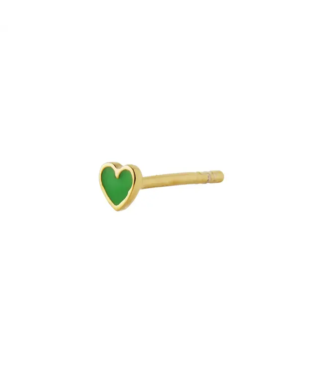 Stine A Jewelry Heart grass green petit love gold
