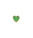 Stine A Jewelry Heart grass green petit love gold