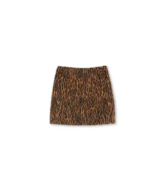 MSGM Gonna leopard brown skirt