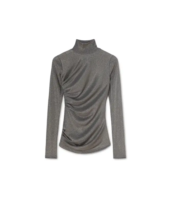 MSGM Lurex blouse grey