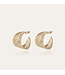 Gas Bijoux Wave hoop  creole earrings gold