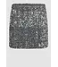 Second Female Shimmer Mini Skirt  Silver