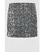 Second Female Shimmer Mini Skirt  Silver