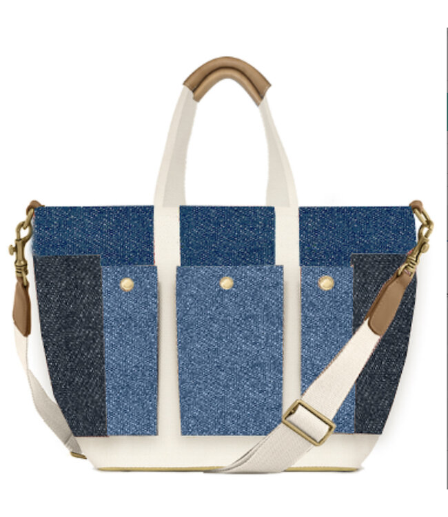 Vanessa Bruno Cabas  bag blue  denim medium