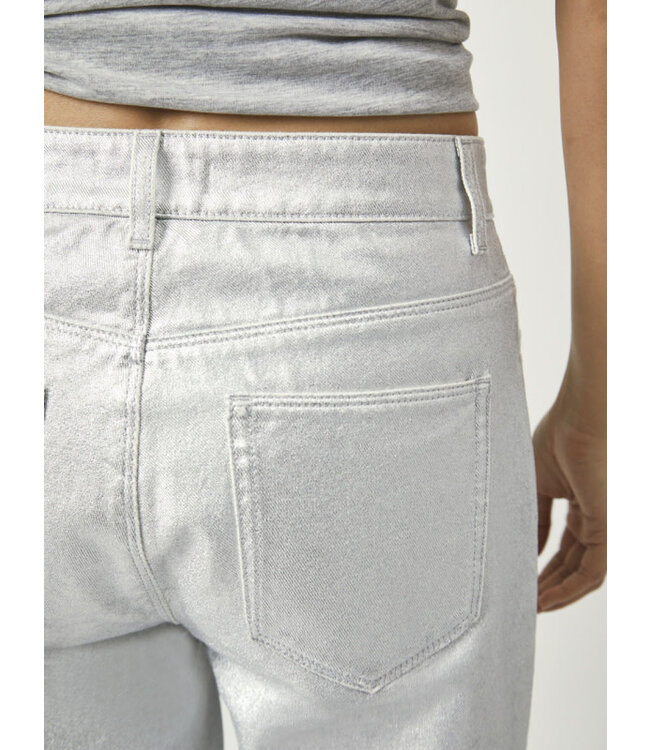 Dante 6 D6 Axelle straight crop jeans silver