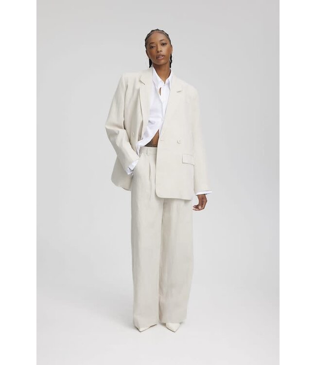 Gestuz Liza linnen pants tammy light sand