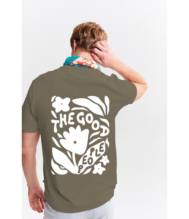 The GoodPeople Tex T-shirt dark beige