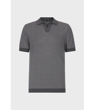 Drykorn Braian knitted polo grey 6203