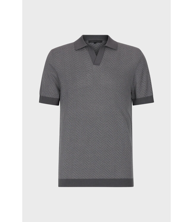 Drykorn Braian knitted polo grey 6203