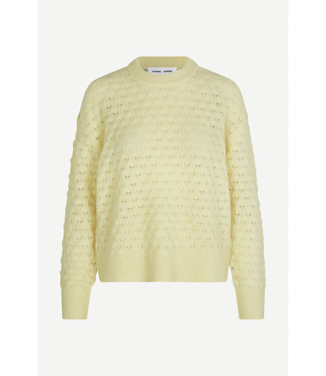 Samsøe Samsøe Saanour pointelle  sweater pear sorbet