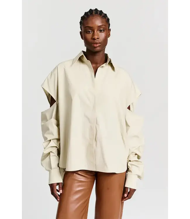 CHPTR-S Ornate blouse beige