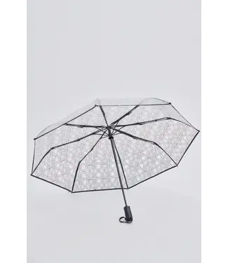 Black monogram umbrella