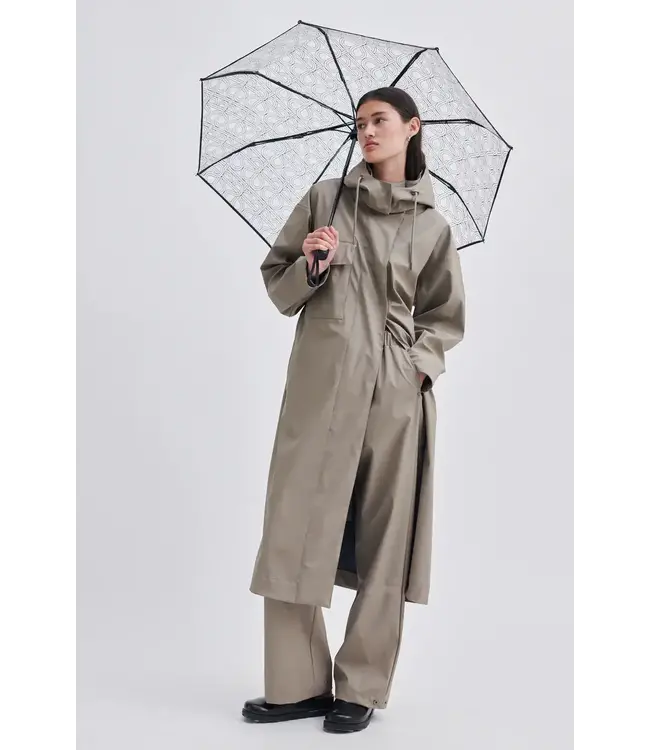 Black monogram umbrella