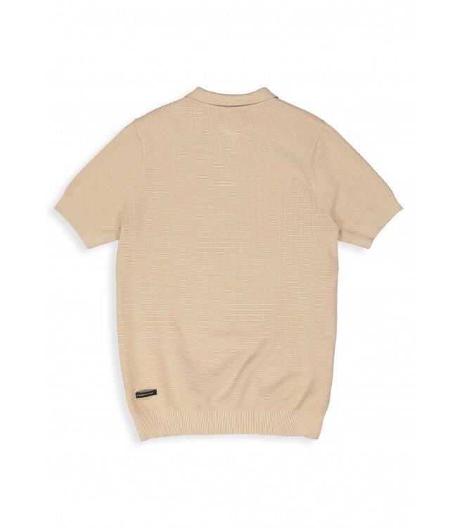 Butcher of Blue LT structered polo stone beige