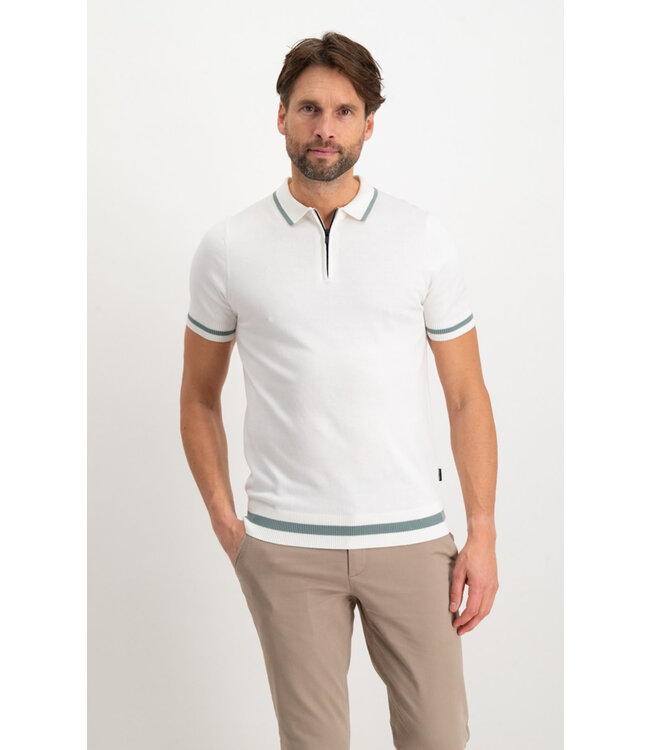 Saint steve Siem polo white/green