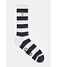 Closed socks navy white stripe