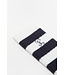 Closed socks navy white stripe