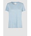 Second Female peony  O-neck TEE Ashley blue