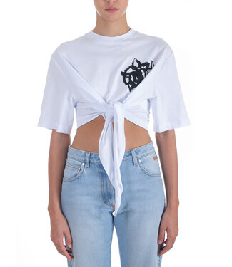 MSGM T-shirt optical white Bow