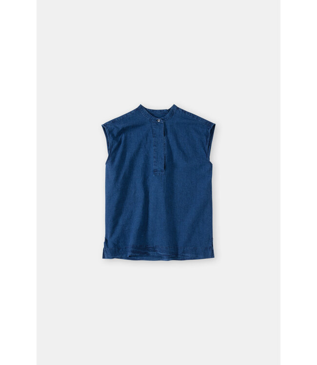 Closed Sleeveless blouse DBL dark blue