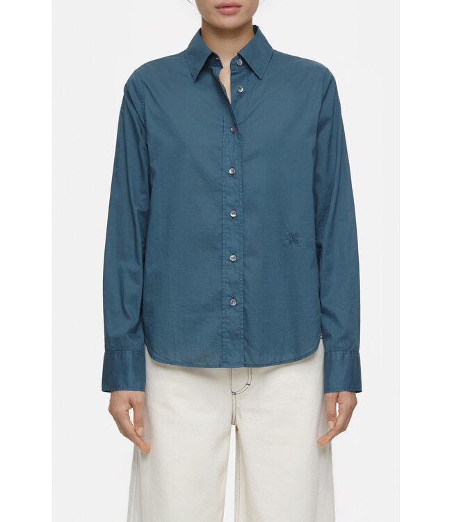 Closed Straight fitted shirt midnight lake