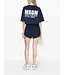 MSGM T-shirt CROP Navy