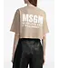 MSGM T-shirt CROP beige