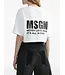 MSGM T-shirt CROP white